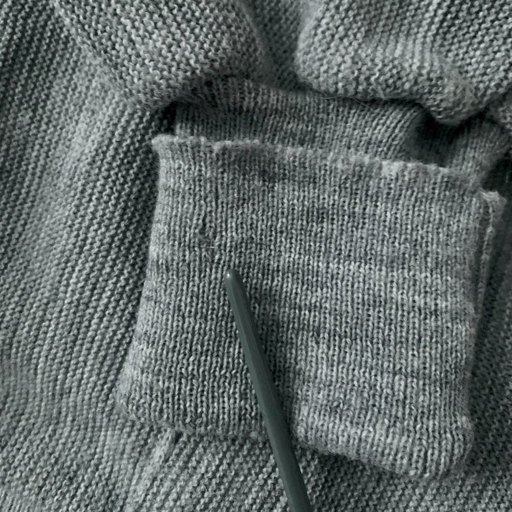 Vintage Arnold Palmer Cardigan Sweater Knit Grey Grandpa Minimalist Preppy 70s - Picture 9 of 11